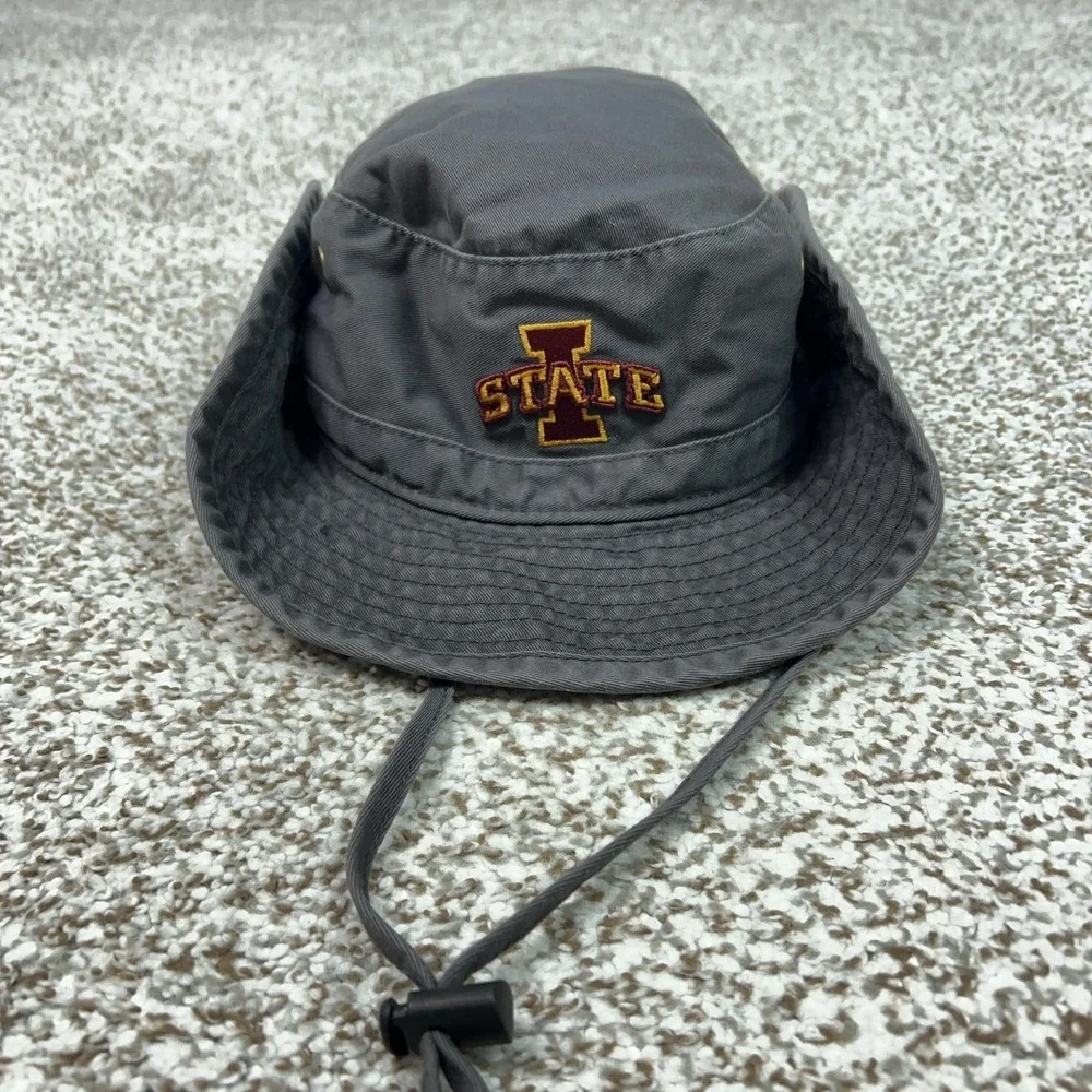 Iowa State Cyclones‎ Hat Bucket Mens Medium Gray NCAA Football College Legacy